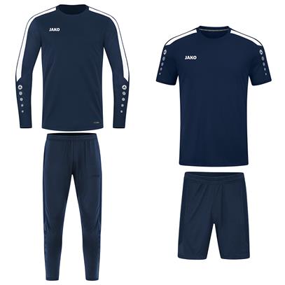 JAKO Trainingset Power (4-delig met Sweater) - Marine