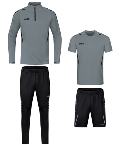 Jako Trainingsset Challenge Steengrijs-Zwart