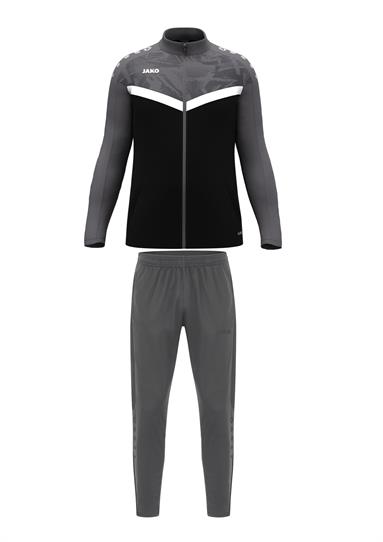 Polyestervest Iconic + Polyesterbroek Power zwart/antraciet
