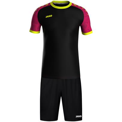 Voetbalset Iconic zwart/pink/fluogeel
